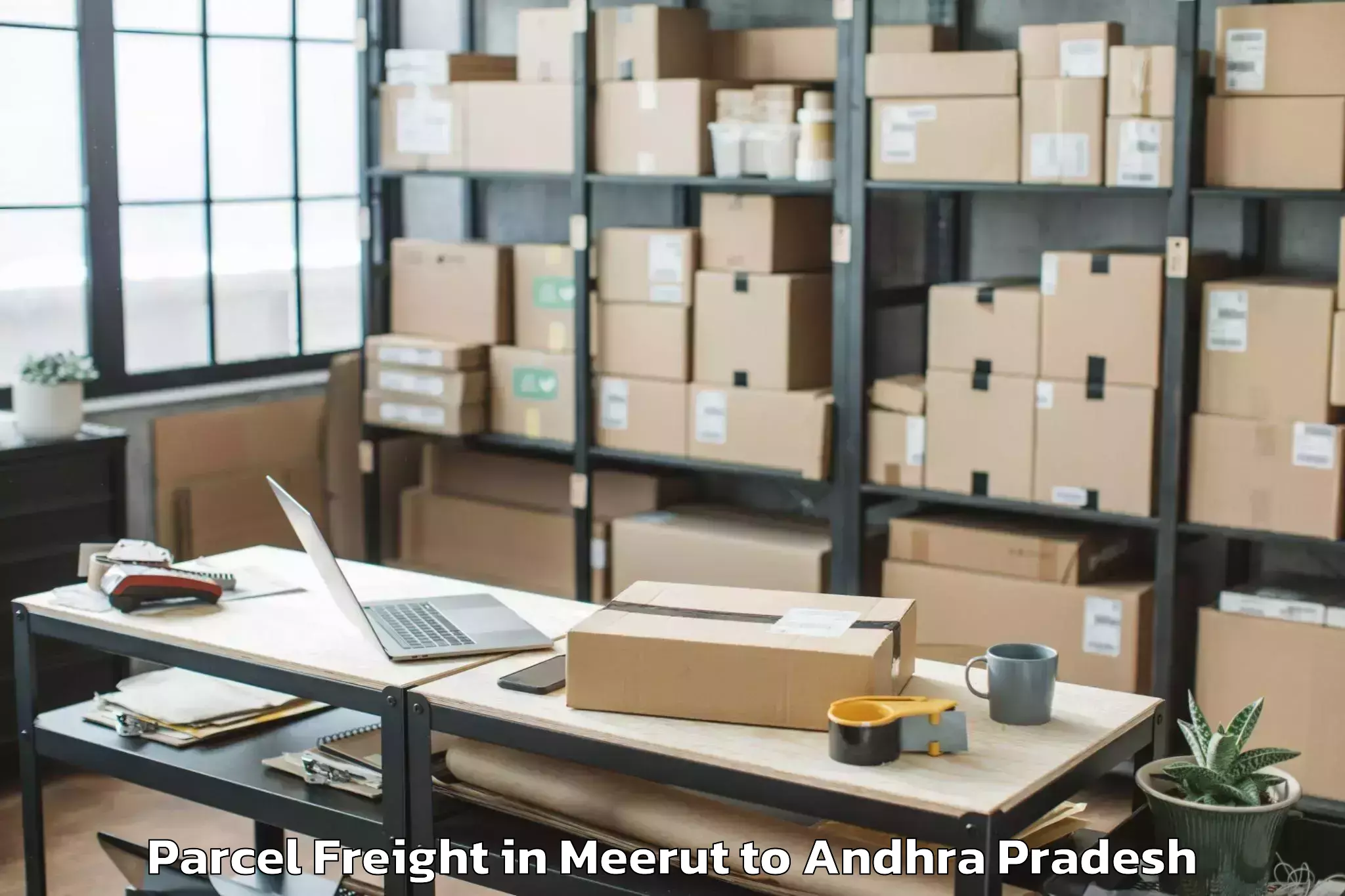 Book Meerut to Ganganapalle Parcel Freight Online